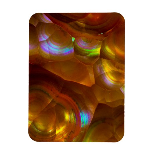 Magnet Flexible Opale de feu orange iridescente (Vertical)