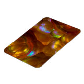 Magnet Flexible Opale de feu orange iridescente (Côté Gauche)
