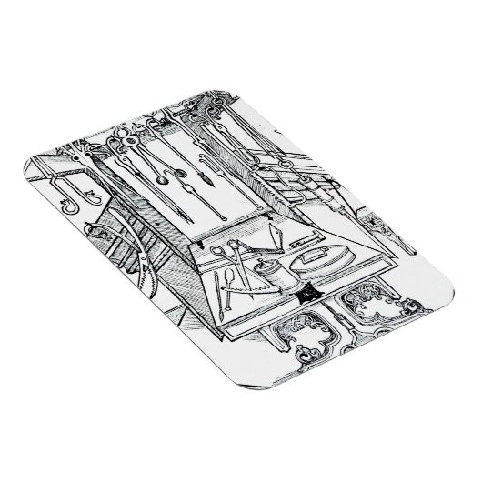 Magnet Flexible Operating table and surgical instruments, from 'Da (Côté Droit)