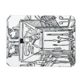 Magnet Flexible Operating table and surgical instruments, from 'Da (Horizontal)