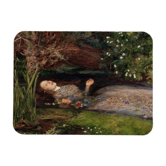 Magnet Flexible Ophélie par John Everett Millais (Horizontal)