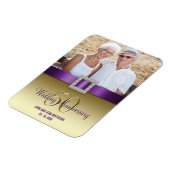 Magnet Flexible Or 50e anniversaire Mariage Aimant pourpre (Côté Gauche)