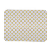 Magnet Flexible Or et pois blancs (Horizontal)