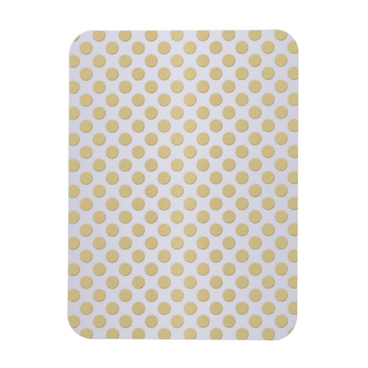 Magnet Flexible Or et pois blancs (Vertical)
