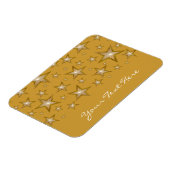 Magnet Flexible "Or" Étoiles 'Votre Texte' magnétique flexible or (Côté Gauche)