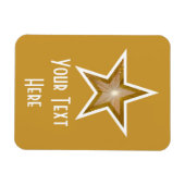 Magnet Flexible "Or" Star 'Text' flexible aimant vertical or (Horizontal)