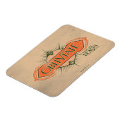 Magnet Flexible Orange Art Déco Obliviate Spell Graphisme (Côté Gauche)