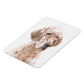 Magnet Flexible Orange Belton Painting Dog Art (Côté Gauche)