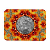 Magnet Flexible Orange Black Eyed Susan Daisy Ajouter Votre Photo (Horizontal)