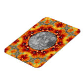 Magnet Flexible Orange Black Eyed Susan Daisy Ajouter Votre Photo (Côté Gauche)