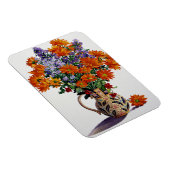 Magnet Flexible Orange Chrysanthèmes (Côté Droit)