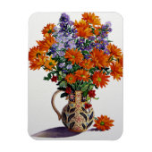 Magnet Flexible Orange Chrysanthèmes (Vertical)