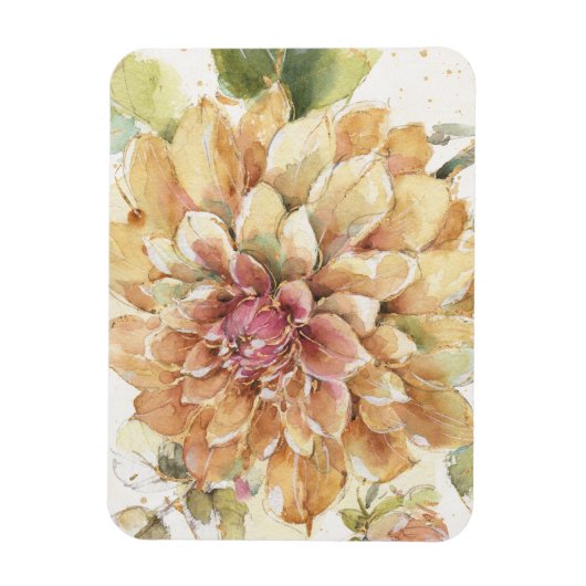 Magnet Flexible Orange Dahlia (Vertical)