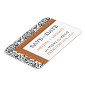 Magnet Flexible Orange en damas piqué plat Enregistrer l'aimant de (Côté Gauche)