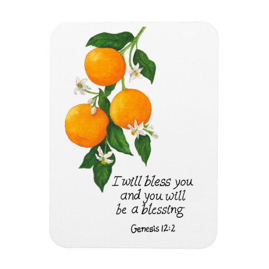 Magnet Flexible Orange Fruit Genèse 12:2 (Vertical)