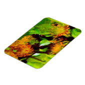 Magnet Flexible Orange Hawkweed Blosse L'Impressionnisme Abstrait (Côté Gauche)