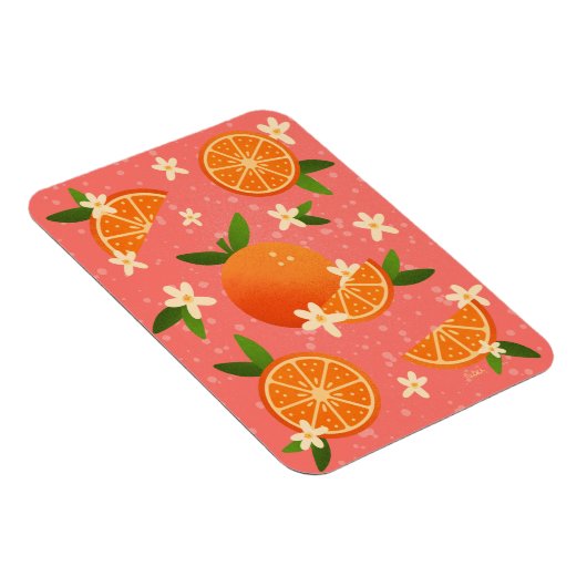 Magnet Flexible Oranges et fleurs d'oranges (Côté Droit)