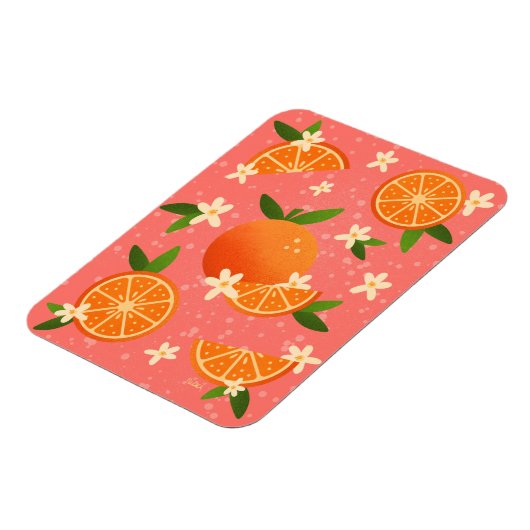 Magnet Flexible Oranges et fleurs d'oranges (Côté Gauche)