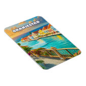Magnet Flexible Oranjestad, Caribbean jewel (Côté Droit)