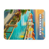 Magnet Flexible Oranjestad, Caribbean jewel (Horizontal)