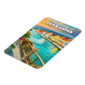 Magnet Flexible Oranjestad, Caribbean jewel (Côté Gauche)