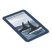 Magnet Flexible Orca Whales #1 - Golfe de l'Alaska (Côté Droit)