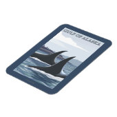 Magnet Flexible Orca Whales #1 - Golfe de l'Alaska (Côté Gauche)