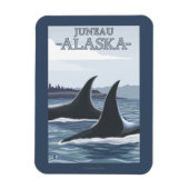Magnet Flexible Orca Whales #1 - Juneau, Alaska (Vertical)