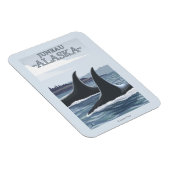 Magnet Flexible Orca Whales #1 - Juneau, Alaska (Côté Droit)