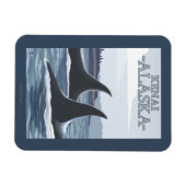 Magnet Flexible Orca Whales #1 - Kenai, Alaska (Horizontal)
