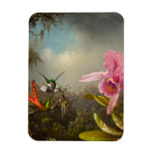 Magnet Flexible Orchidée avec deux colibris Heade (Vertical)