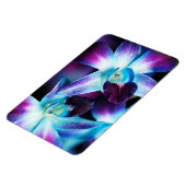 Magnet Flexible Orchidées Customisées à l'orchidée pourpre et bleu (Côté Gauche)