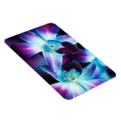 Magnet Flexible Orchidées Customisées à l'orchidée pourpre et bleu (Côté Droit)