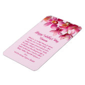Magnet Flexible Orchidées Mothers Day Merci rose message (Côté Gauche)