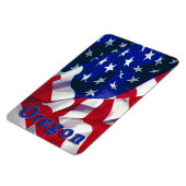 Magnet Flexible Oregon sur le drapeau États-Unis d'Amérique (Côté Gauche)