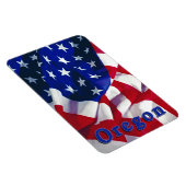 Magnet Flexible Oregon sur le drapeau États-Unis d'Amérique (Côté Droit)