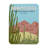 Magnet Flexible Organ Pipe Cactus National Monument Arizona Retro (Vertical)