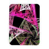 Magnet Flexible Origami Abstrait coloré (Vertical)