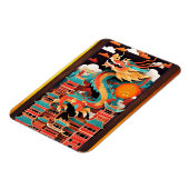 Magnet Flexible Origami dragon chinois de Nouvel An FPM2 (Côté Gauche)