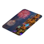 Magnet Flexible Orlando Florida Lake Eola Fireworks & Fontaine (Côté Gauche)