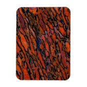 Magnet Flexible Os fossile de dinosaure pétrifié rouge (Vertical)