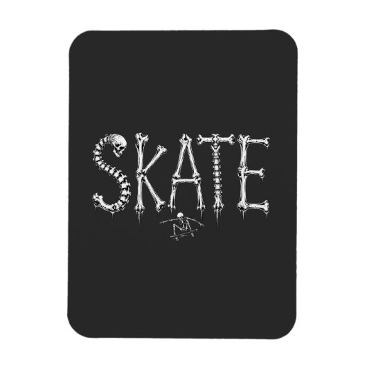 Magnet Flexible Os squelette de skate (Vertical)