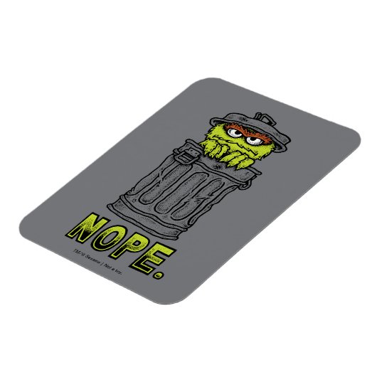 Magnet Flexible Oscar le Grouch - Non. (Côté Gauche)