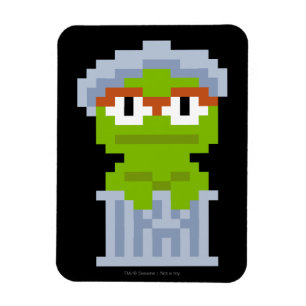 Magnet Flexible Oscar the Grouch Pixel Art