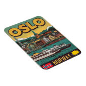 Magnet Flexible Oslo ferries Norvège BD souvenirs et cadeaux (Côté Droit)
