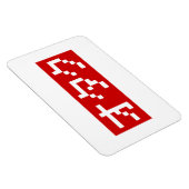 Magnet Flexible OTAKU 8 bits Pixel japonais Katakana BLOC (Côté Droit)