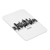 Magnet Flexible Ottawa Canada Skyline BW (Côté Droit)