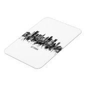 Magnet Flexible Ottawa Canada Skyline BW (Côté Gauche)