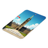 Magnet Flexible Ottawa Canada Voyages (Côté Gauche)