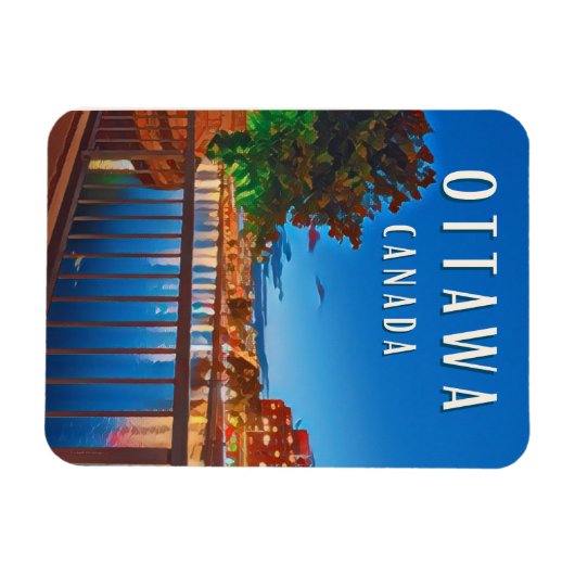 Magnet Flexible Ottawa : Capitale dynamique du Canada (Horizontal)
